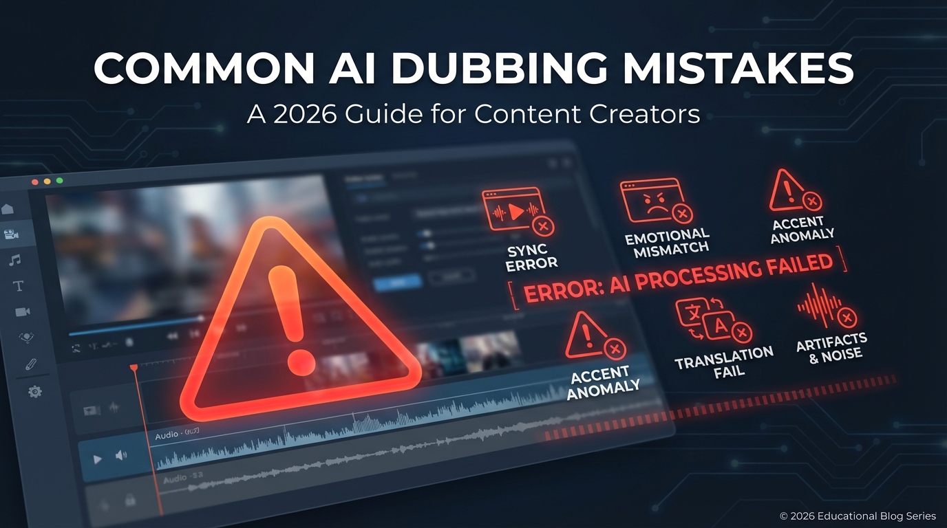 10 Fatal AI Dubbing Mistakes (and How to Avoid Them)